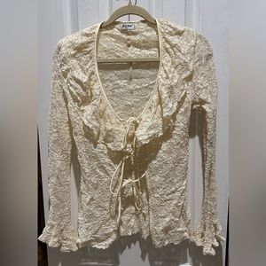 BCBG Paris vintage lace top